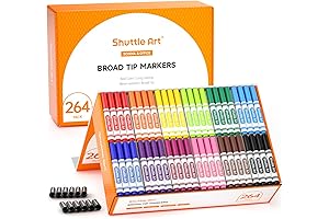 Shuttle Art Washable Markers - Unparalleled Creativity for Artists of All Ages