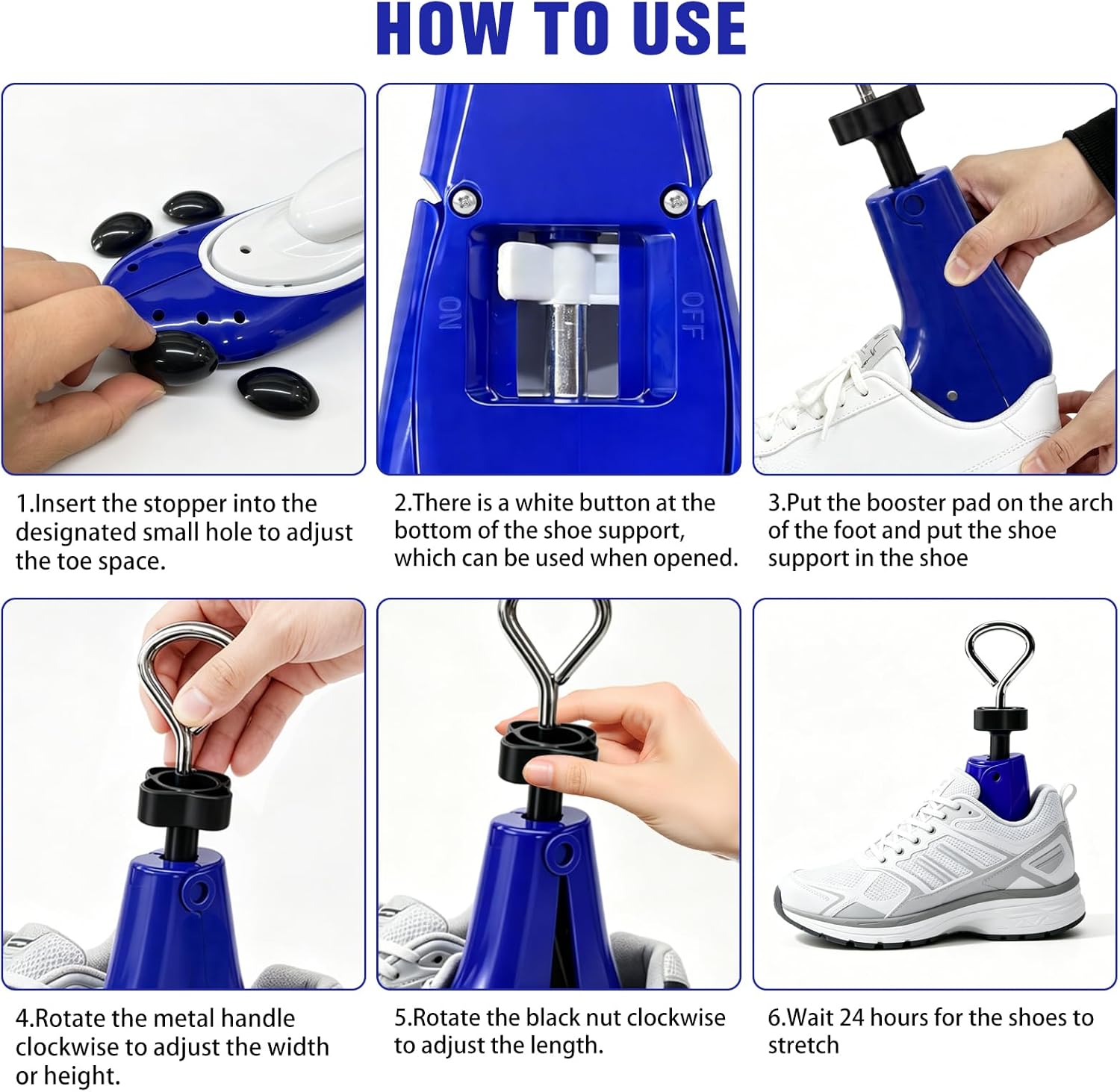Shoe Stretcher Men Women Shoe Tree Boot Stretcher Adjustable Length & Width for Wide Feet Women Men