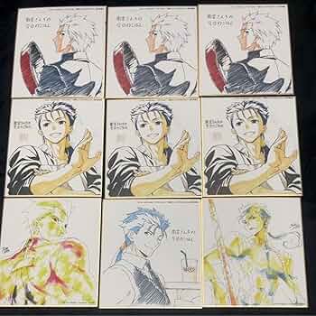 Fate fgo クーフーリン複製ミニ色紙DINING
