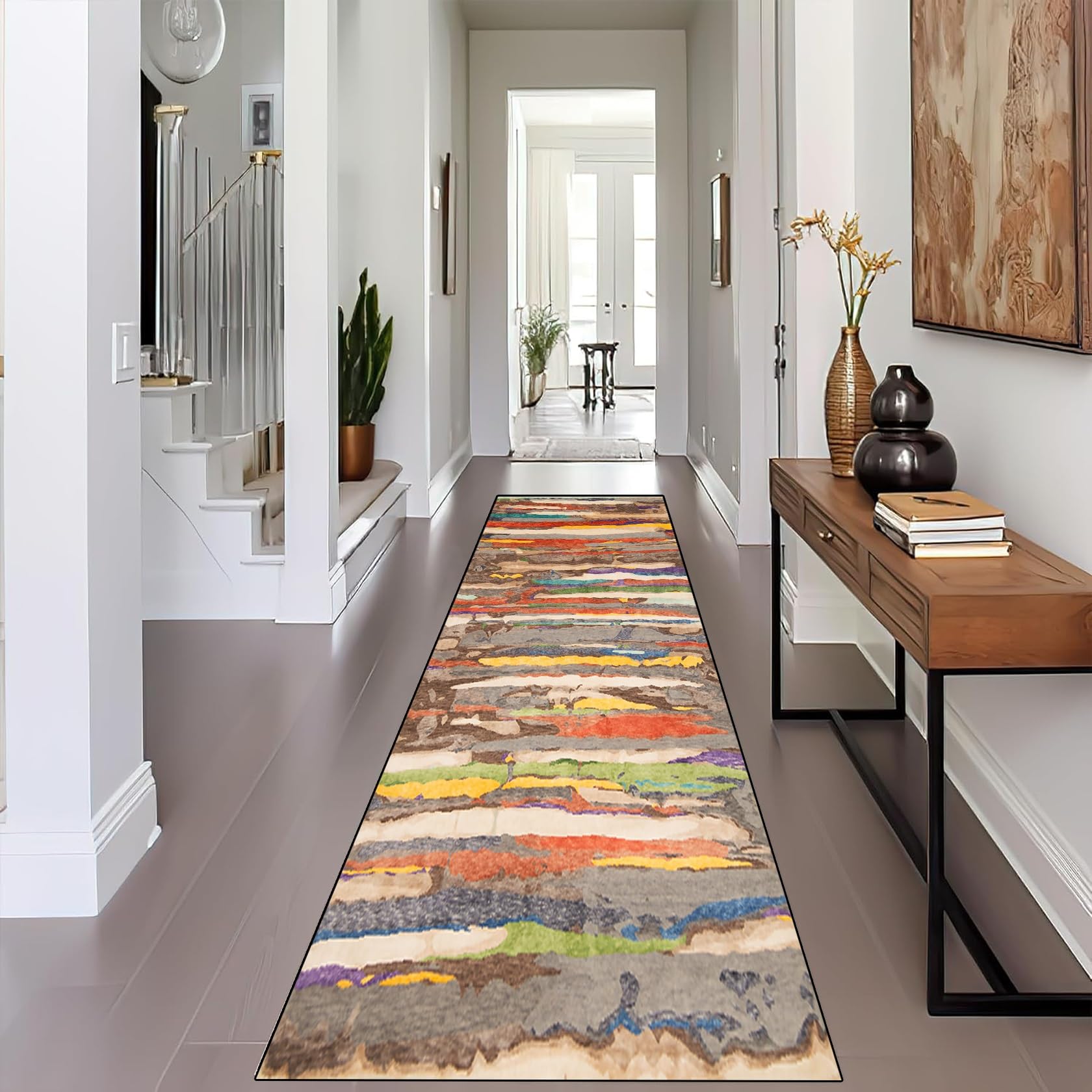 Tapis de cuisine absorbant 80 x 480 cm idéal pour sécuriser le salon et la chambre