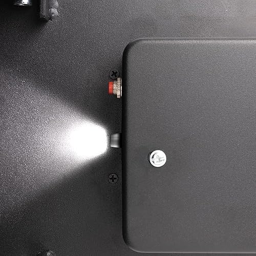 Miniatura 9 de WASJOYE Caja fuerte, caja de seguridad ignífuga con teclado digital, caja de seguridad para el hogar de 1.0 pies cúbicos con estante extraíble para