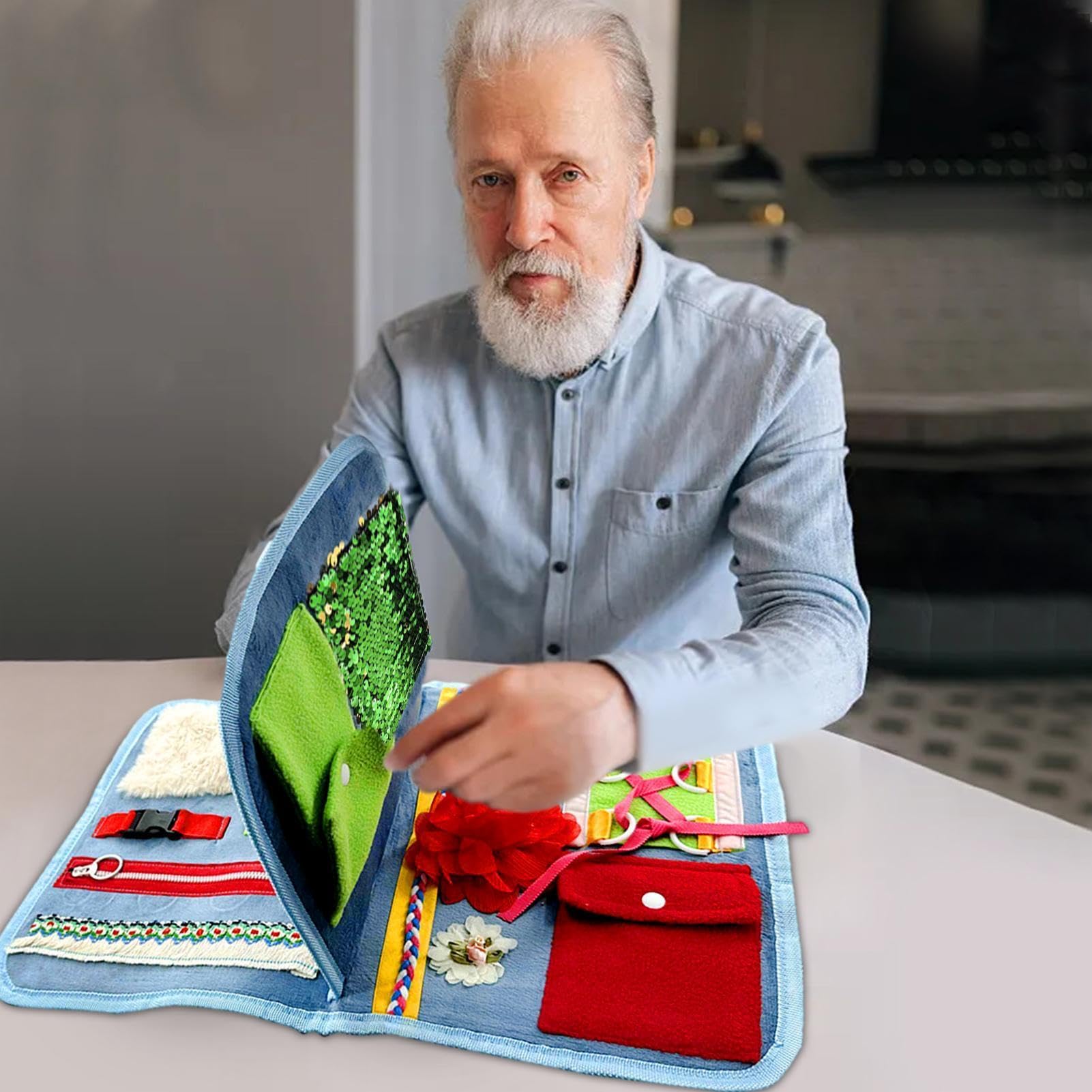Manta para la demencia | Mantas calmantes y reconfortantes para personas mayores - Productos para la demencia y el Alzheimer, juguetes versátiles para personas mayores con Alzheimer