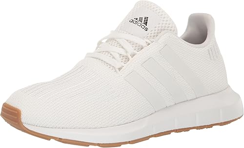 adidas Unisex-Child Swift Run 1.0, White/White/Black, 6