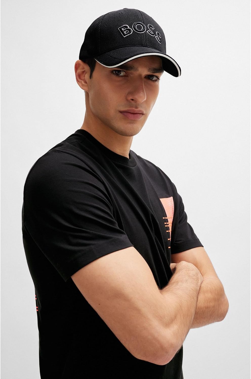 BOSS Mens Technical Pique Logo Cap - Image 4