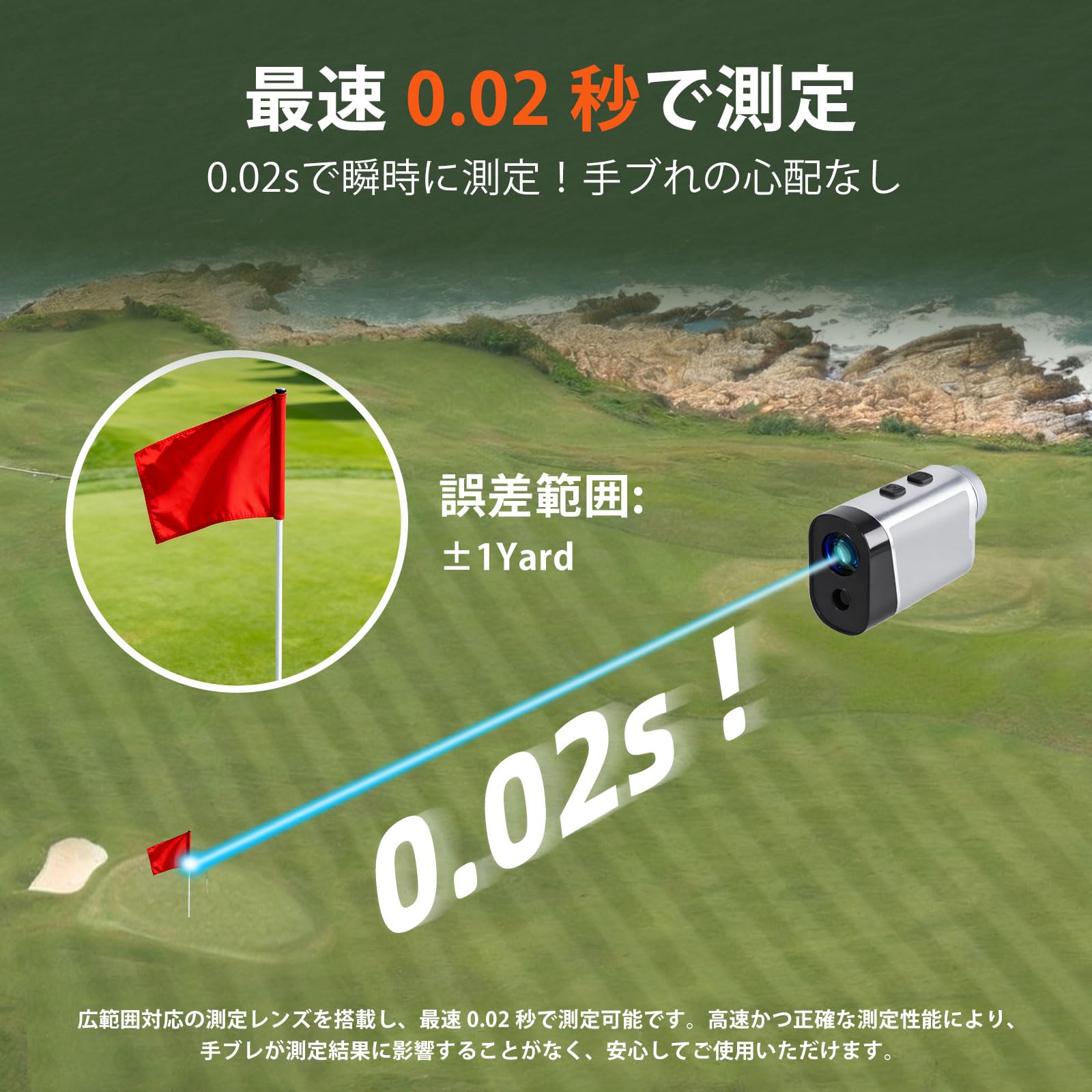 Amazon.co.jp: Roykaw ゴルフレーザー距離計 ゴルフ 距離測定器 超小型