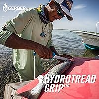 Vista 2 de Gerber Controlador de engranajes, cuchillo de filete de agua salada para pesca, cuchillo de pesca resistente, equipo de pesca premium, 6 pulgadas