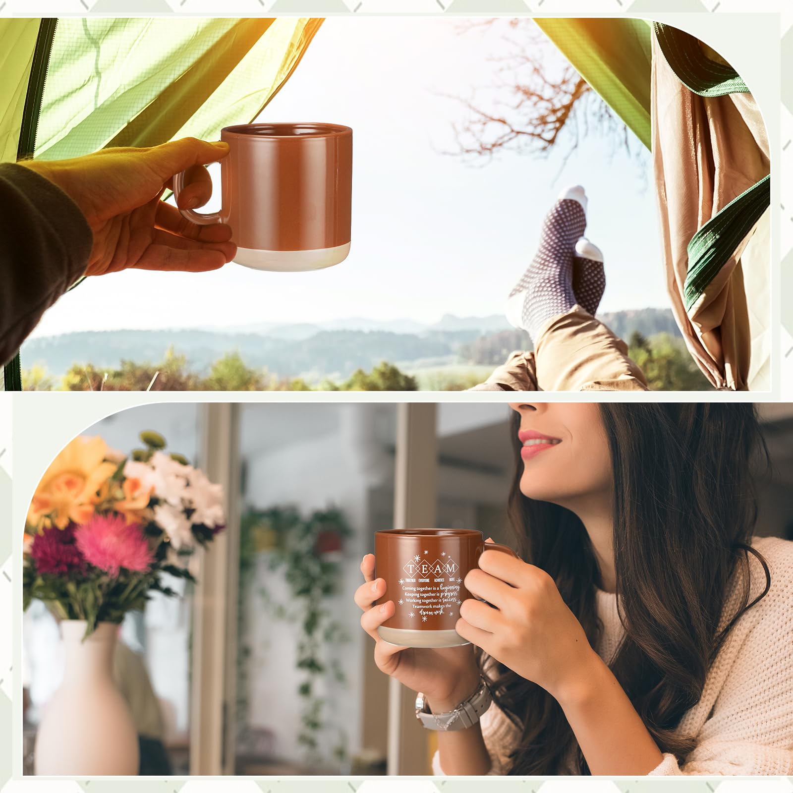 Didaey 10 tazze da caffè in ceramica ispiratrici per dipendenti, regalo di ringraziamento per donne, uomini, colleghi, insegnanti, infermiere