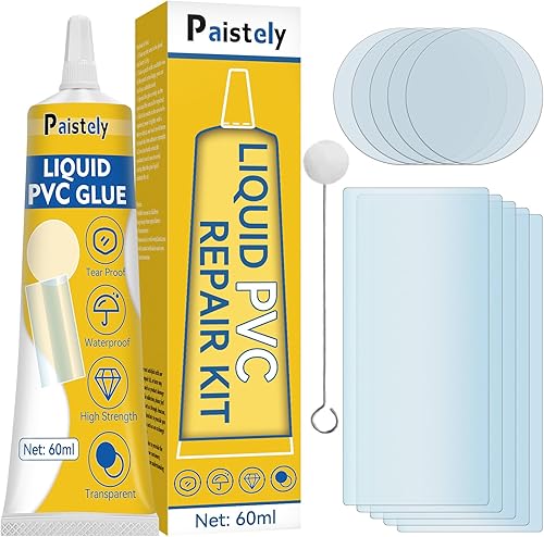 Kit de parches de revestimiento de piscina, resistente a la sal, al agua caliente y a los rayos UV, kit de reparación de revestimiento de vinilo