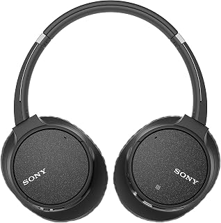 Sony Noise Cancelling Headphones WHCH700N: Wireless Bluetooth Over The Ear Headset with Mic for Phone-Call and Alexa Voice Control (Black)