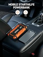 AstroAI P10 Jump Starter portabil 12V pentru mașină și motocicletă, pentru motoare pe benzină de 10,0 L și diesel de 8,0 L, cu iluminare LED 8