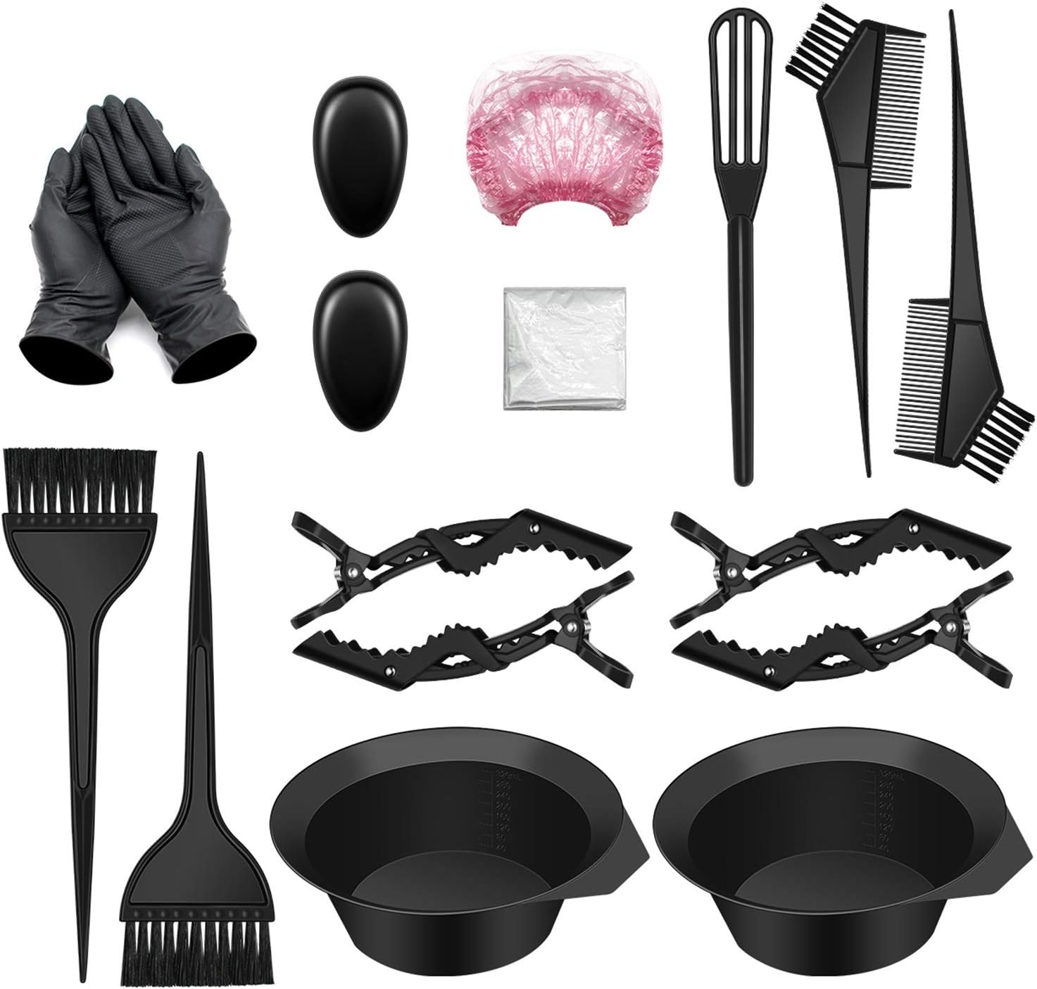 17 PCS Hair Coloring Dyeing Kit, Include Hair Tinting Bowl