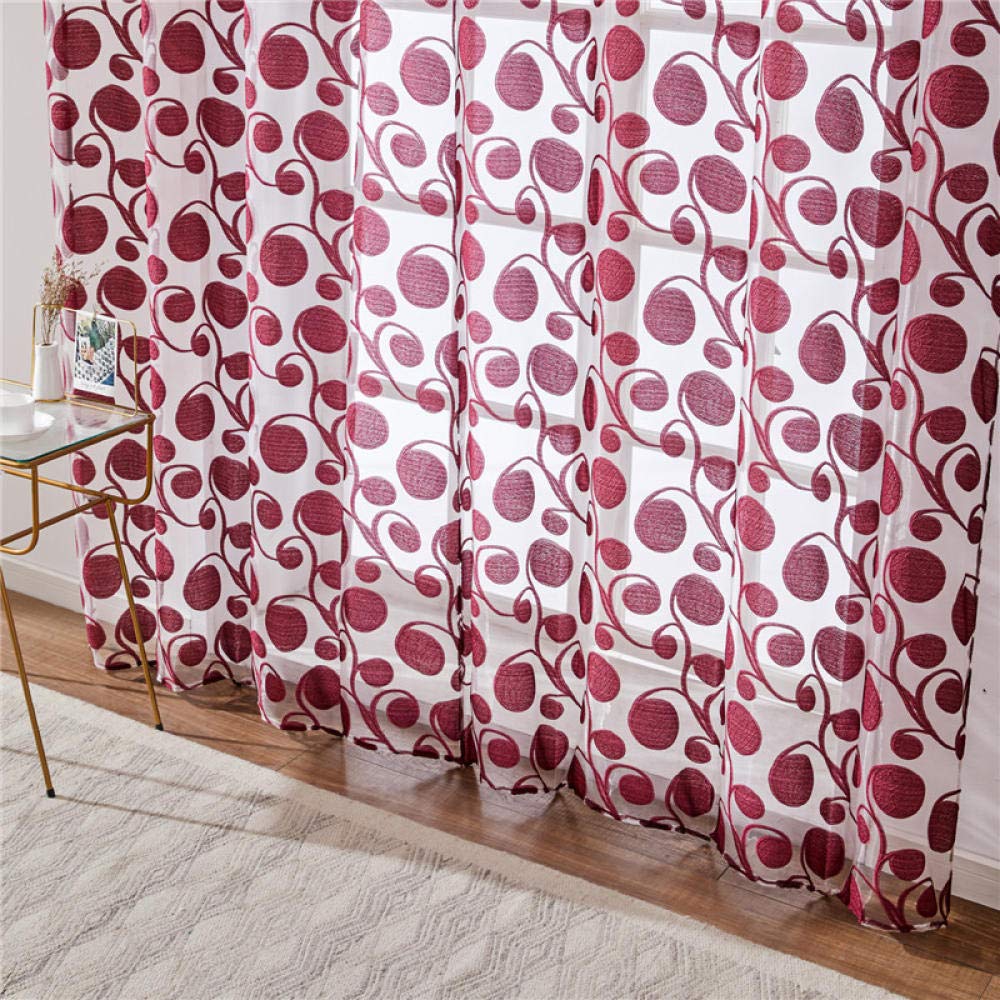 Tenda Oscurante In Chiffon Traslucido Be&xn: Luce Morbida E Privacy Per Camera Da Letto, 1 Pannello Rosso Rosa 300x270cm