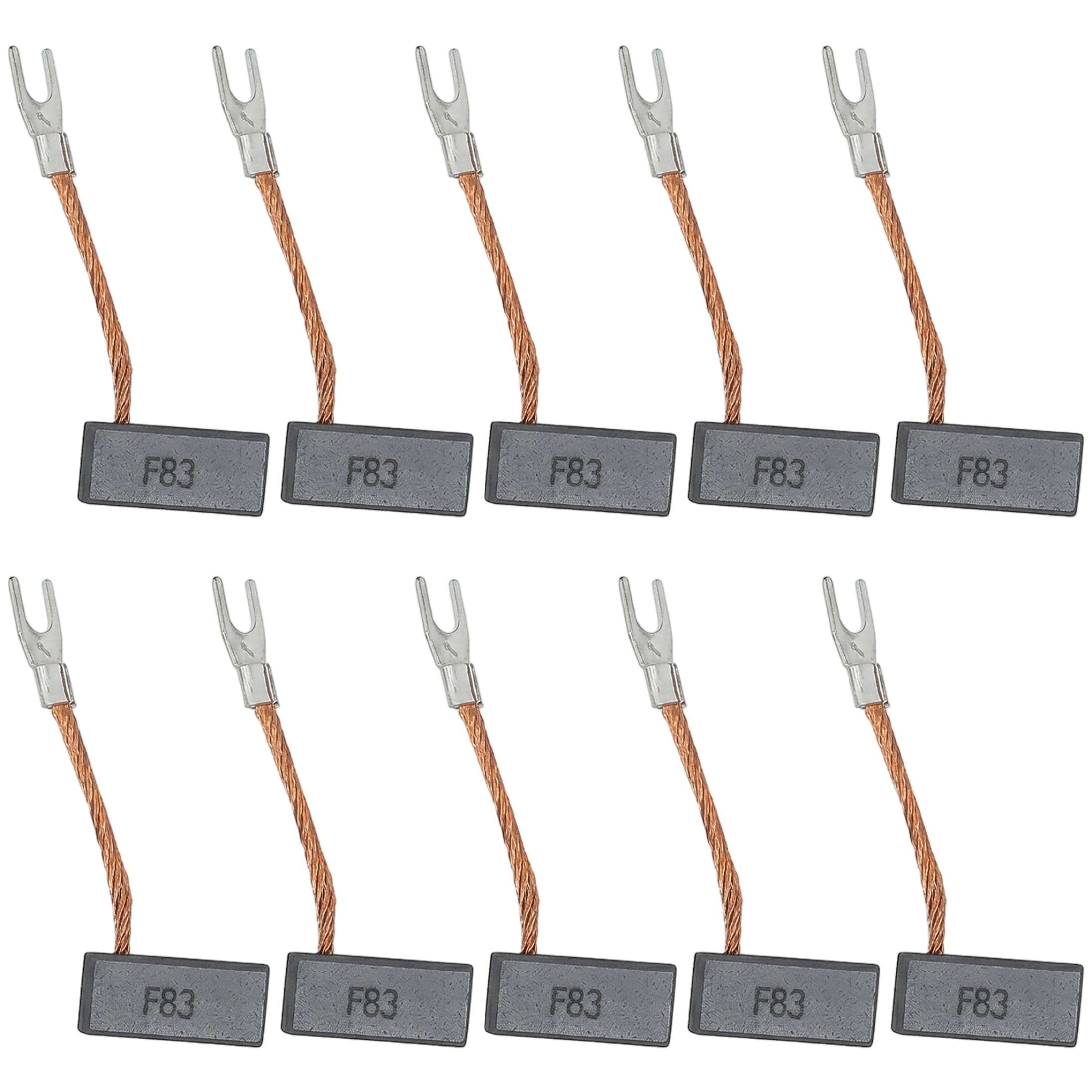10Pcs Carbon Brushes Replacement, Carbon Brushes for Imported Dc Motors 6.3x9.3x22mm and 6.3x9.6x22mm, By Size
