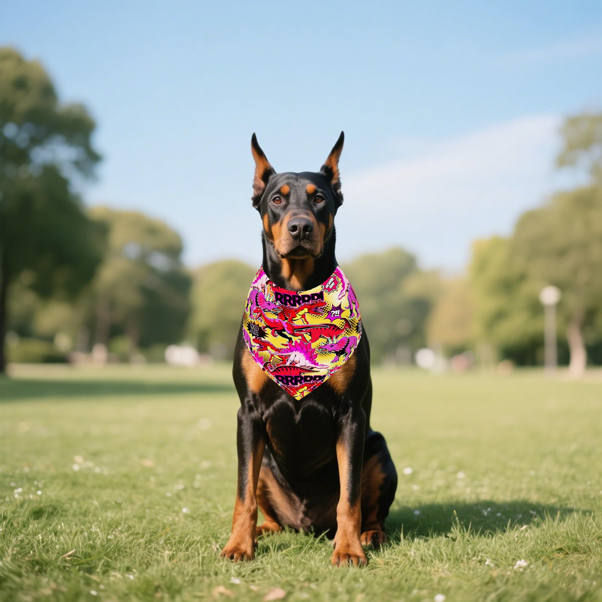 Hundehalstücher mit Dinosaurier-Motiv, für große und extra große Hunde, XXL, XXXL, für große Hunde, 50 Stück