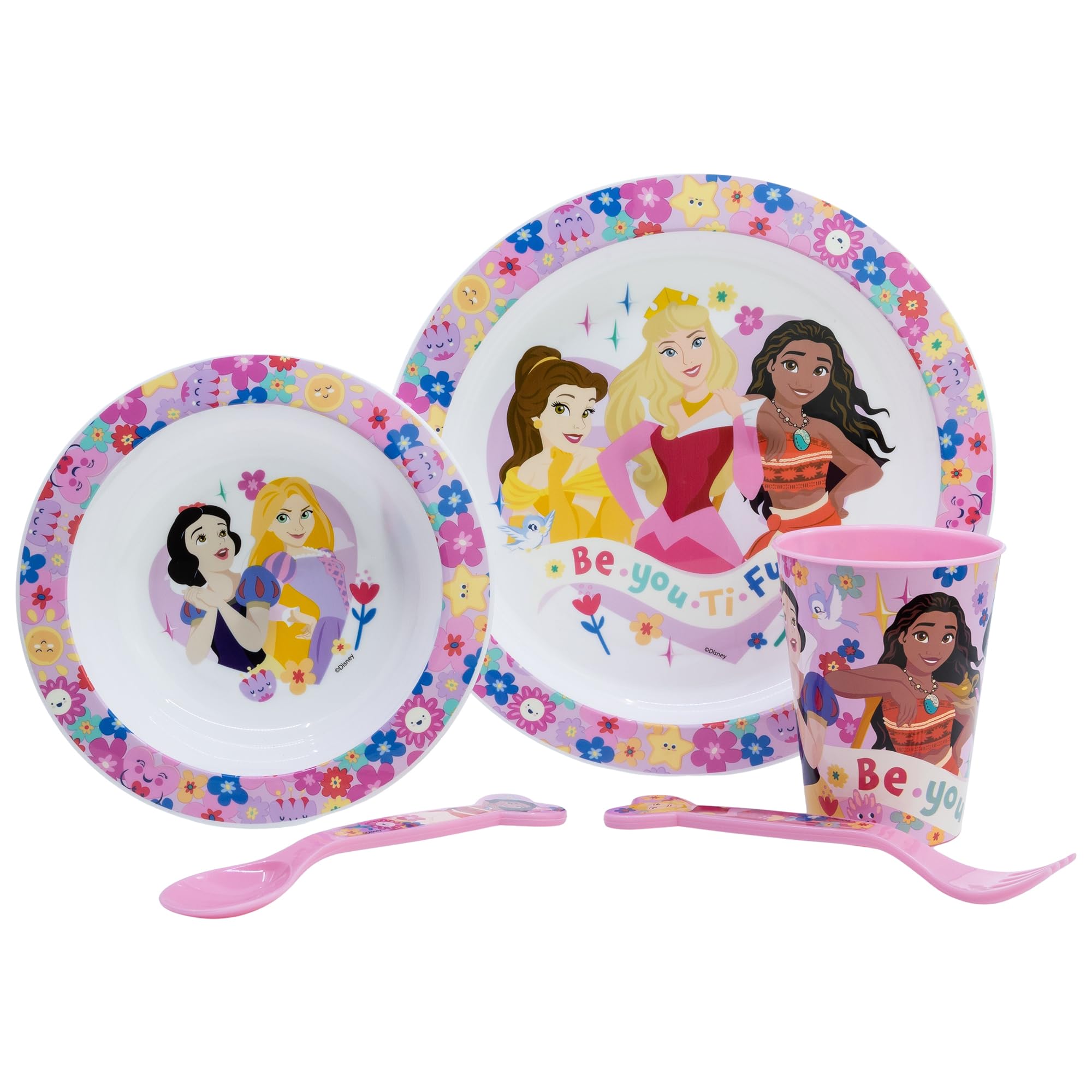 Disney Princesses 'BEYOU-Tiful' 5 Piece Dinner Set for Children