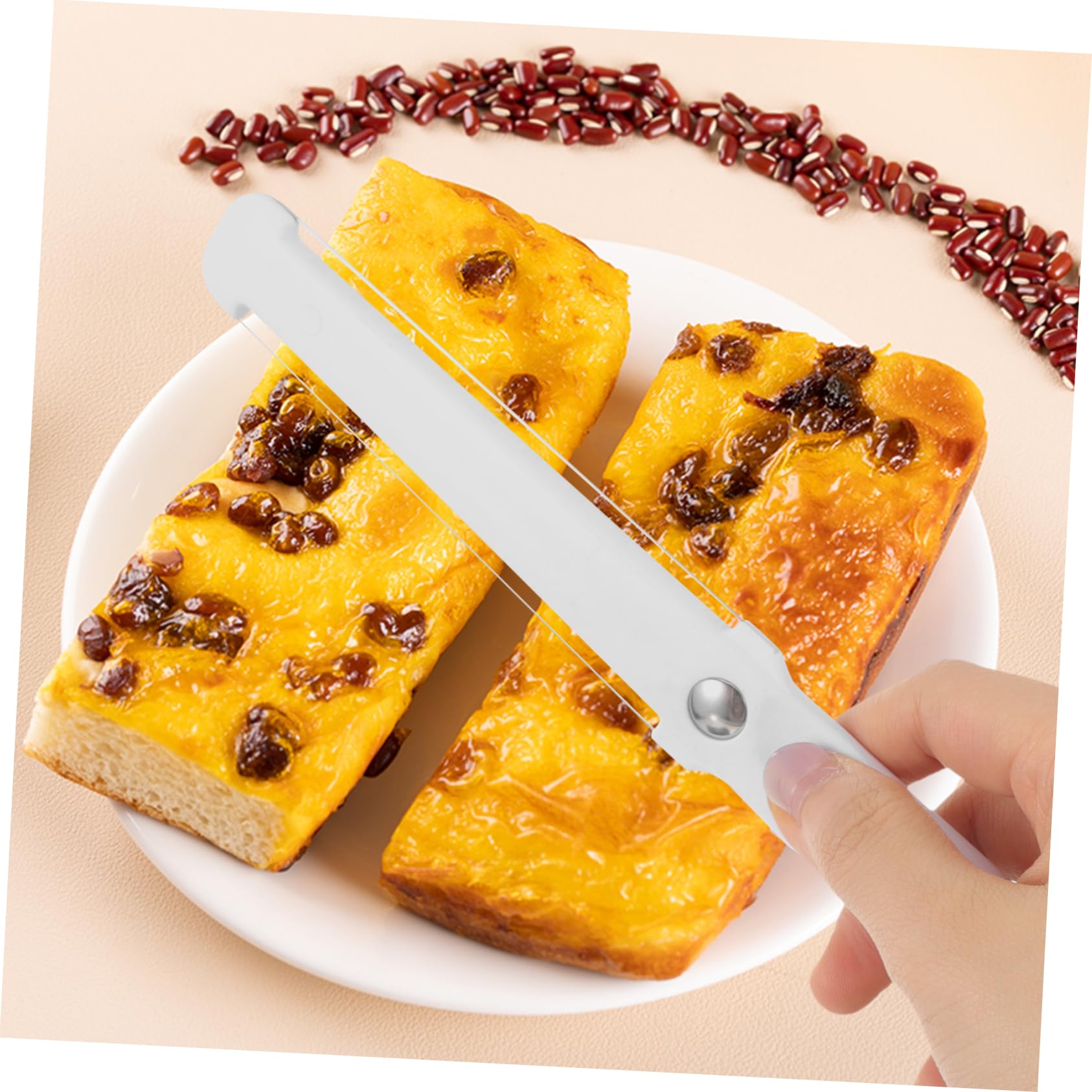 SOLUSTRE 2Pcs Ergonomic Cheese Cutters Kitchen Cutting Tools for Butter Cheese Wire Cheese Slicers for Easy Precise Cutting for Home Use Entertaining