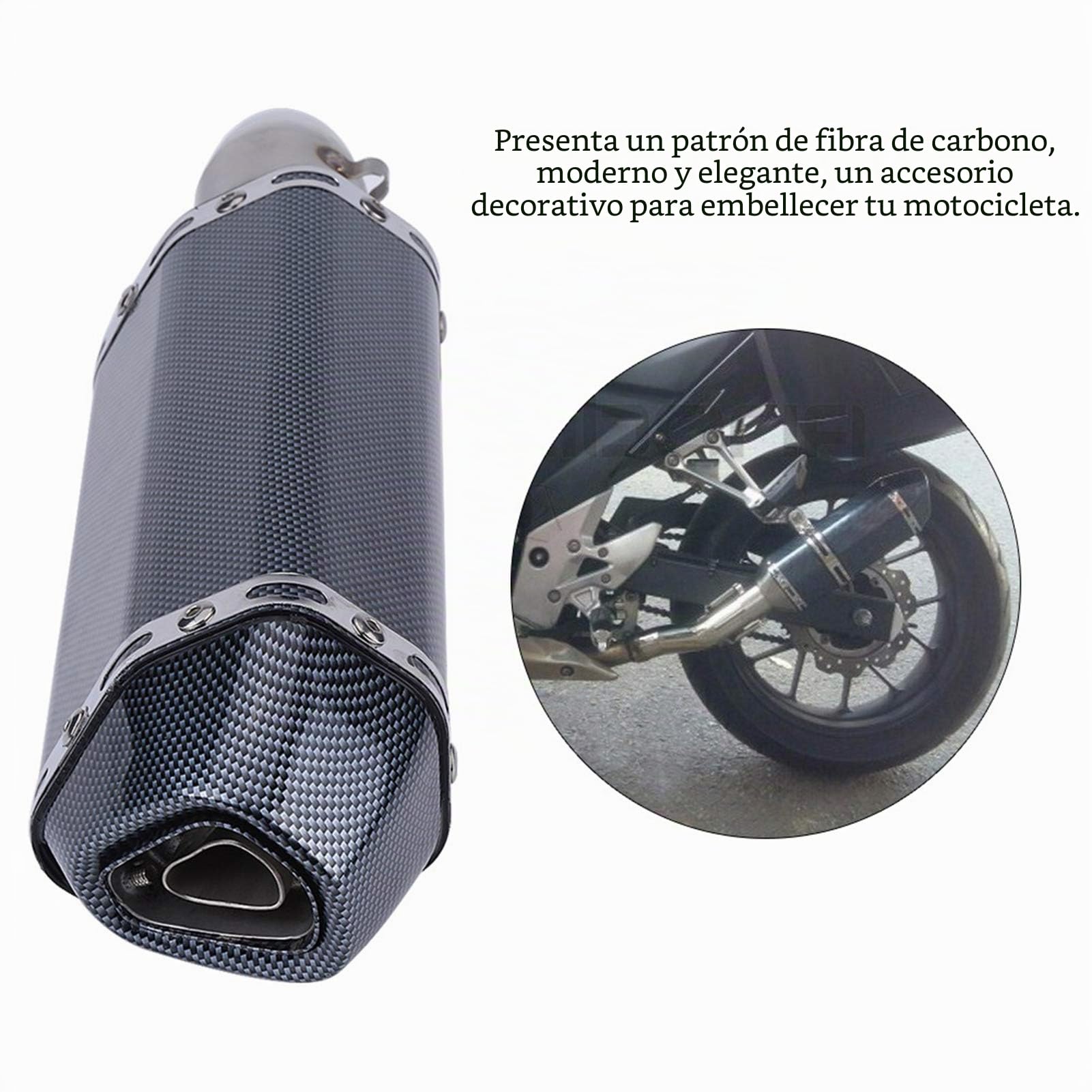 Silenciador de escape modificado para motocicleta todoterreno universal con DB Killer Style 1