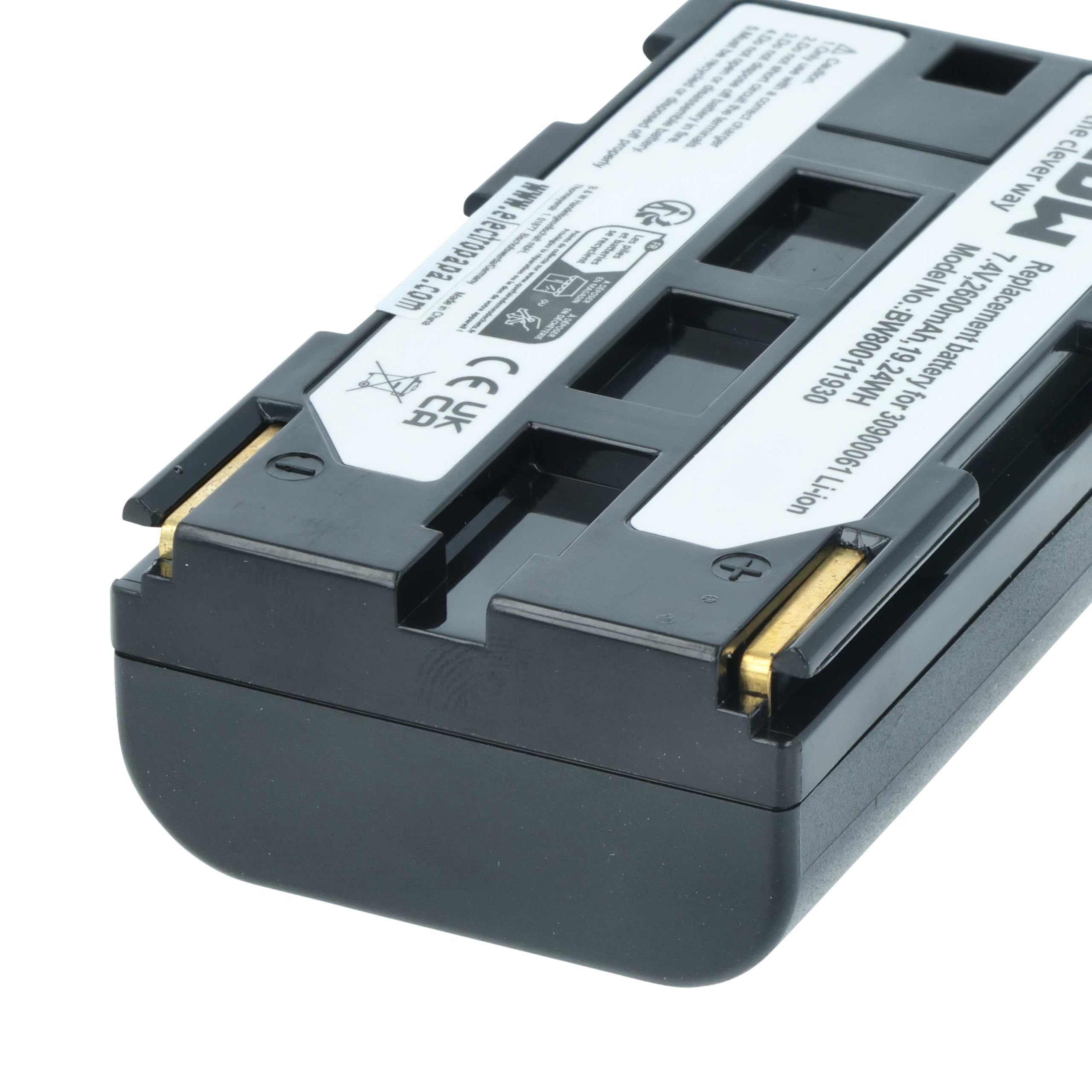 vhbw 2x batteria compatibile con Canon Optura UC-X2Hi, UC-X40Hi, UC-X30Hi, UC-X45Hi, UC-X55Hi, UC-X50Hi fotocamera (2600mAh, 7,2V, Li-Ion)