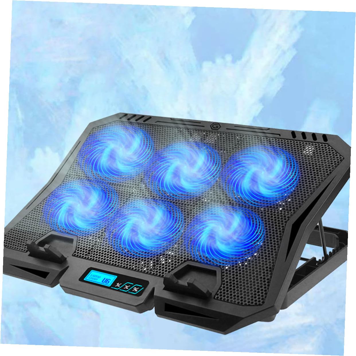 Base Raffreddamento Laptop Nero Abs Ventola 2200 Giri | Supporto per PC Portatile Fino a 15, 6 Pollici, 5v 2, 1w, Vacanze Estive