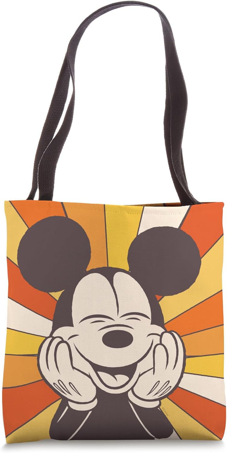 Disney Mickey Mouse Sun Burst Smile Retro Tote Bag