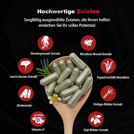 4 Capsules Preparation for Men with Ginseng Ginkgo