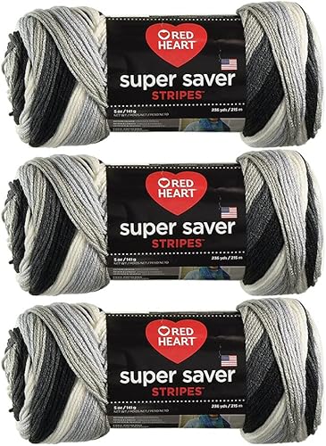 Red Heart Bulk Buy Super Saver - Ovillo de lana (paquete de 3) (periódico)