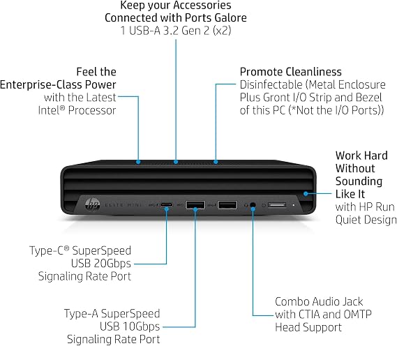 HP Elite Mini 800 G9 with Intel Core i5-14500, Idea for Business & Home use