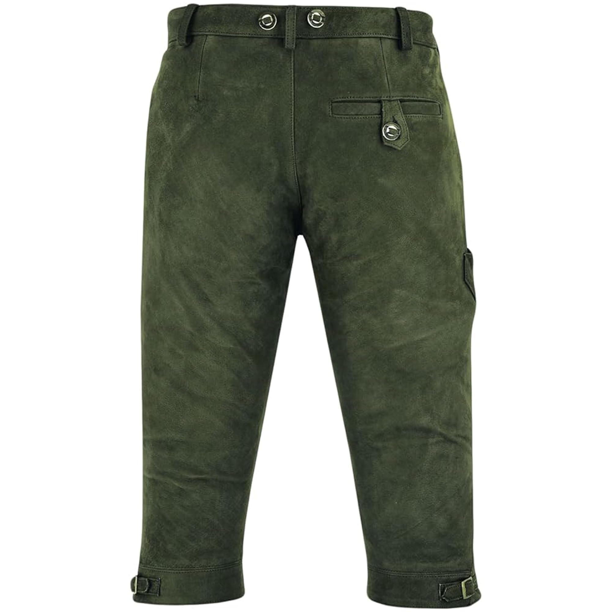 German Wear Jagd Lederhose Kniebundhose Jägerhose Trachten & Wanderhose Nubuckleder