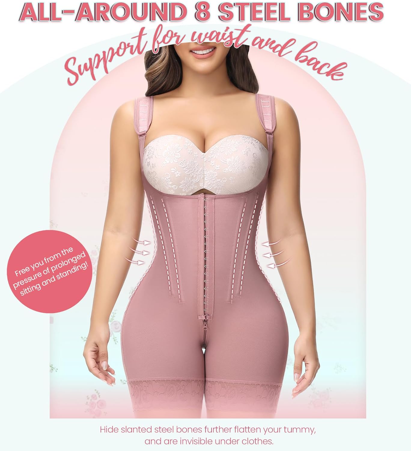 SHAPSHE Fajas Colombianas Moldeadoras De Cintura Y Abdomen Body Shaper Postpartum Compression Shapewear Tummy Control - Image 3