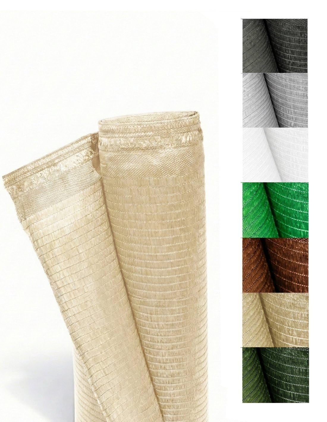Jardin202 - Sichtschutz 95 g/m² | Schatten und Privatsphäre in Ihrem Garten | Premium | Ideal für Zaun und Geländer | 1 x 50 Meter (Beige)