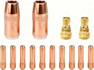 Mig Gun Parts Replacement Compatible with Bernard Small Centerfire NS-5818C Nozzle, DS-1 Diffuser & Tips