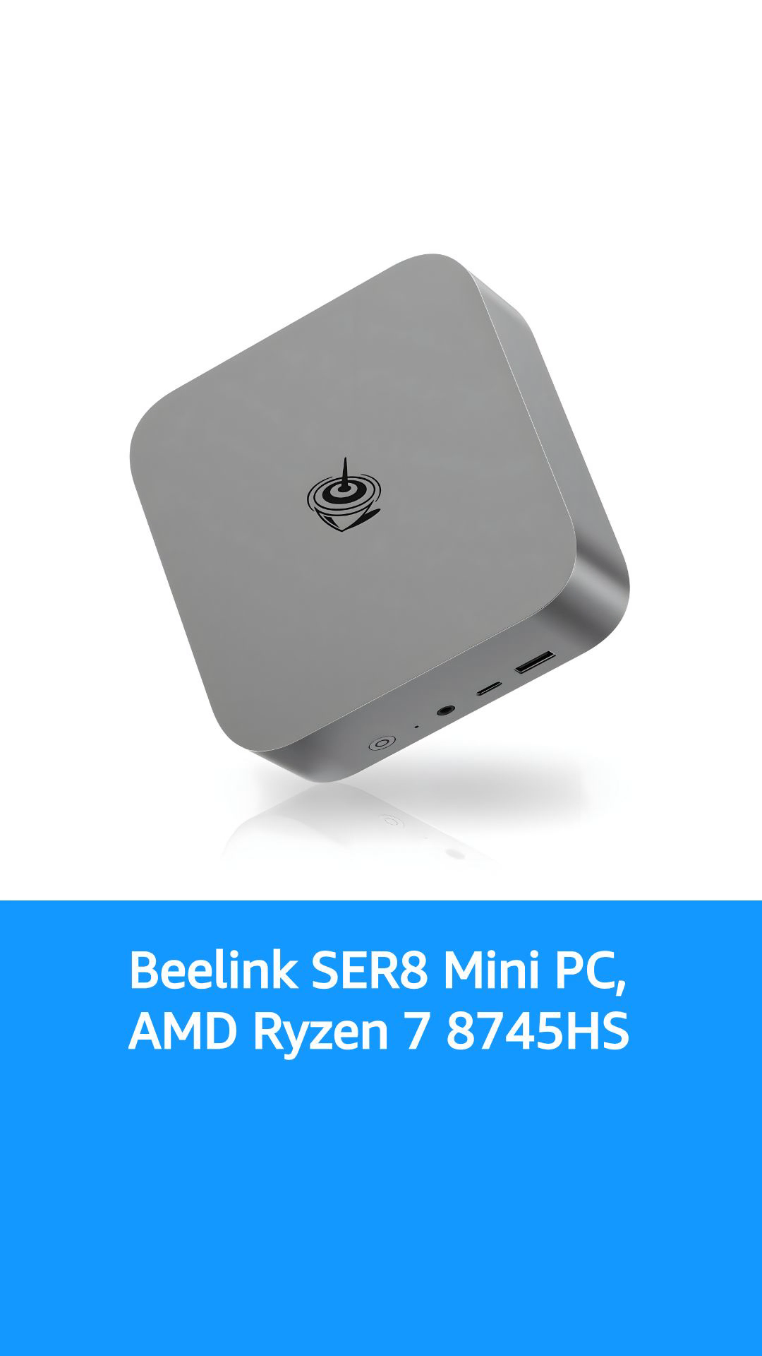 Beelink SER8 Mini PC, AMD Ryzen 7 8745HS(Up to 4.9GHz) 8C/16T