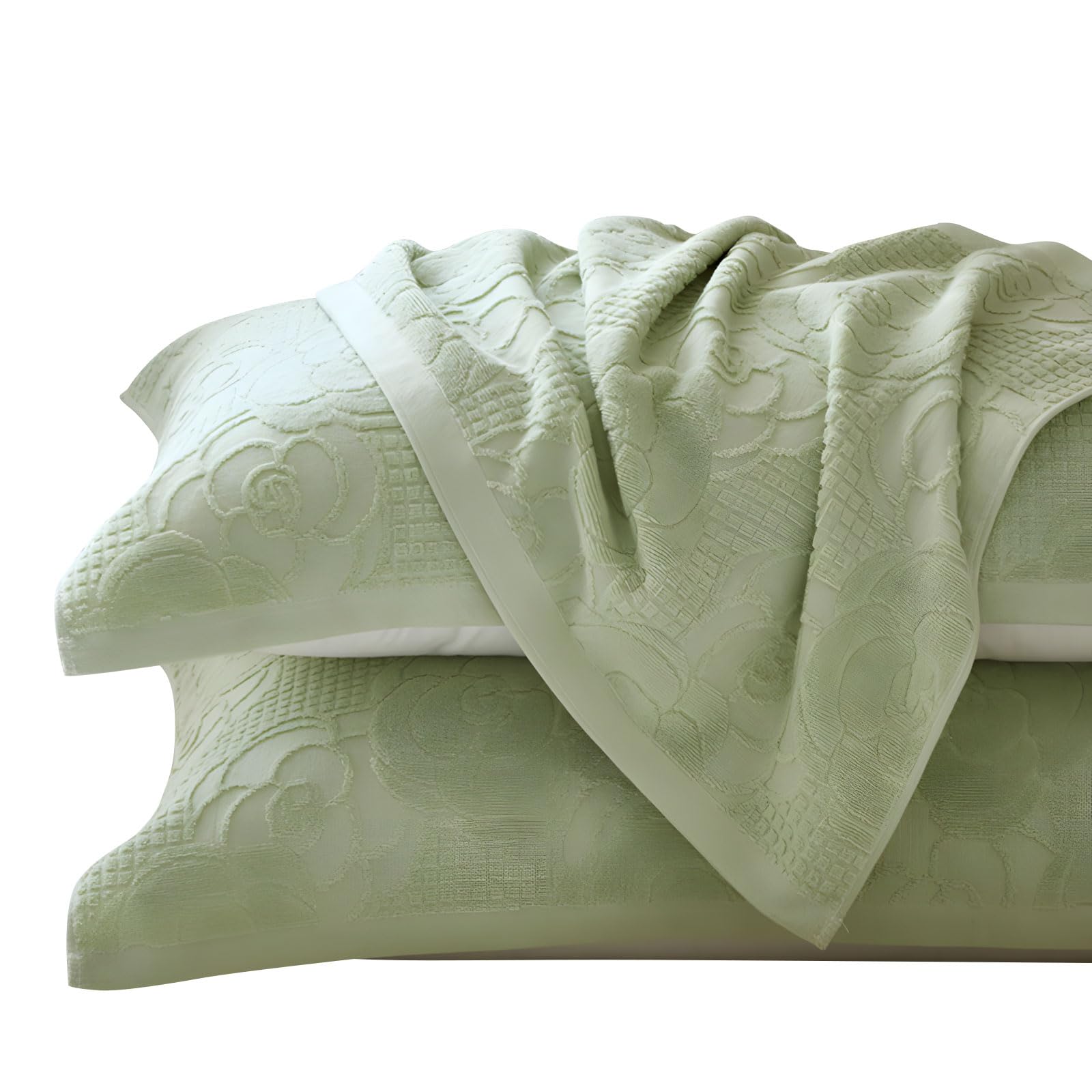 FROMCEO Of Cotton Pillow Towel Features Knitting Designs for Enhances Softness and Warmth with Secure Wrap Corners Warm Pillow Towel