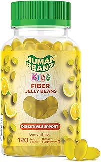Fiber Jelly Bean Gummies for Kids, Fiber Supplements for Digestive Health, Vegetarian Fiber Gummy
