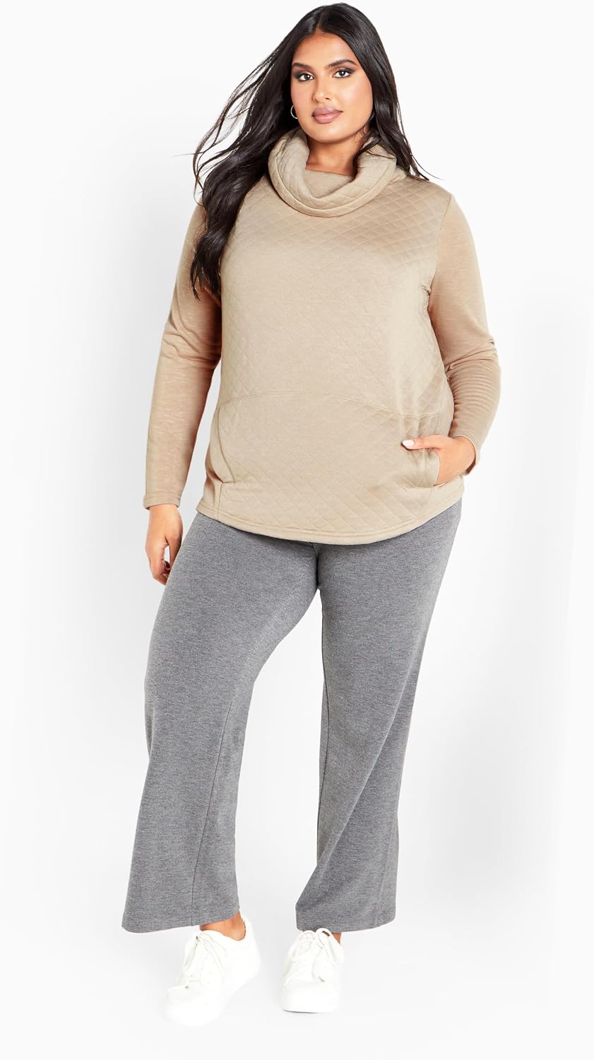 Avenue Women's Plus Size Sunday Sweat Top