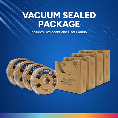Vista 82 de OVERTURE PLA Plus (PLA+) Filament 1.75mm, Stronger & More Durable, Professional Toughness 3D Printer Filament 1kg (2.2lbs), High Precision +