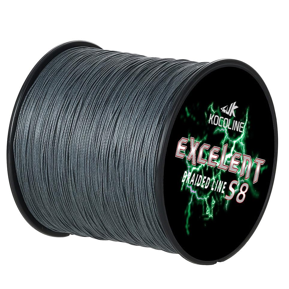 KoColine 8 Strand Braided Fishing Line 300m 500m 12lb-100lb Super Strong PE Braid Abrasion-Resistant Ultra Smooth 8x Braid Line