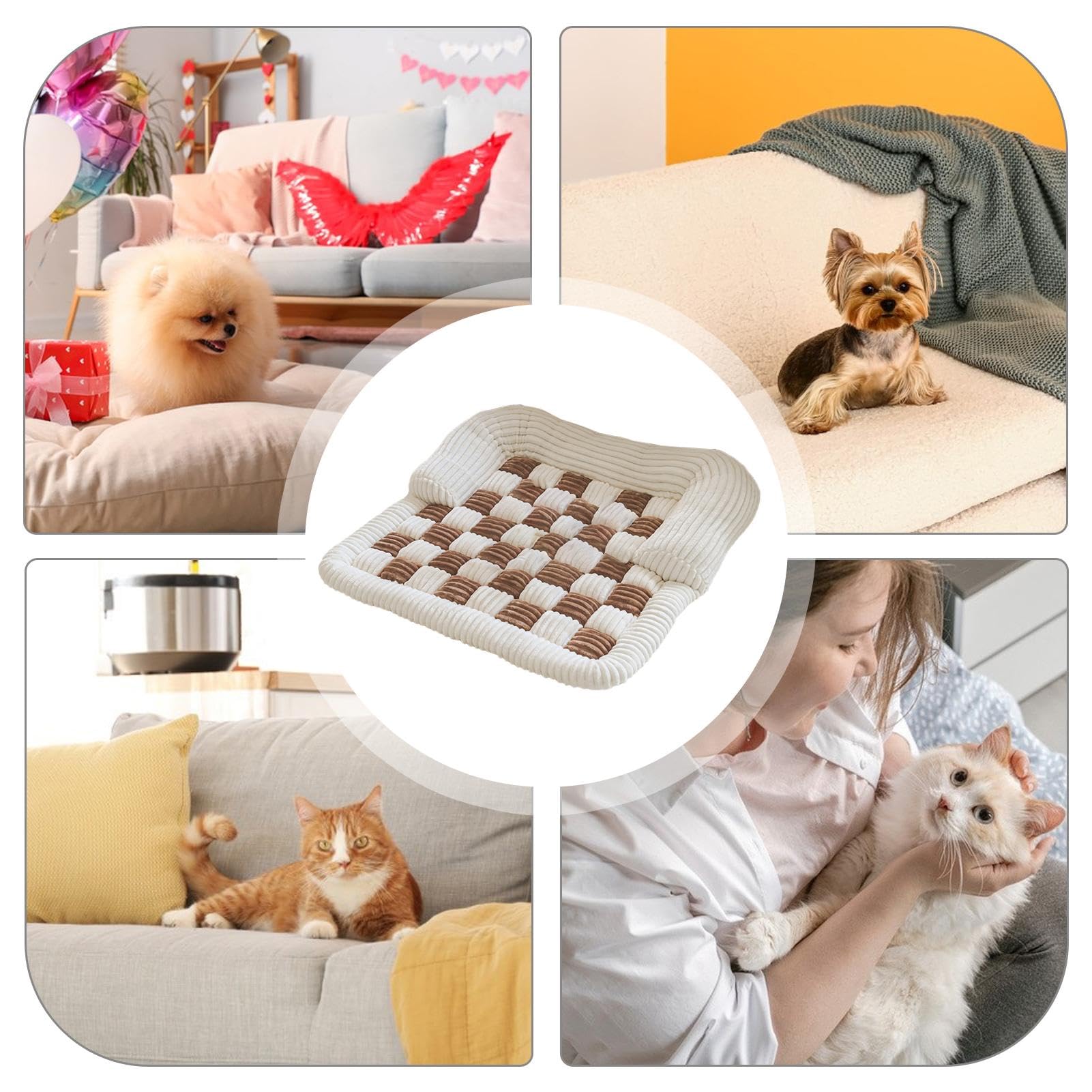 Hondenbed voor bank | Sofa Mat Verhoogde Rand - Pluche