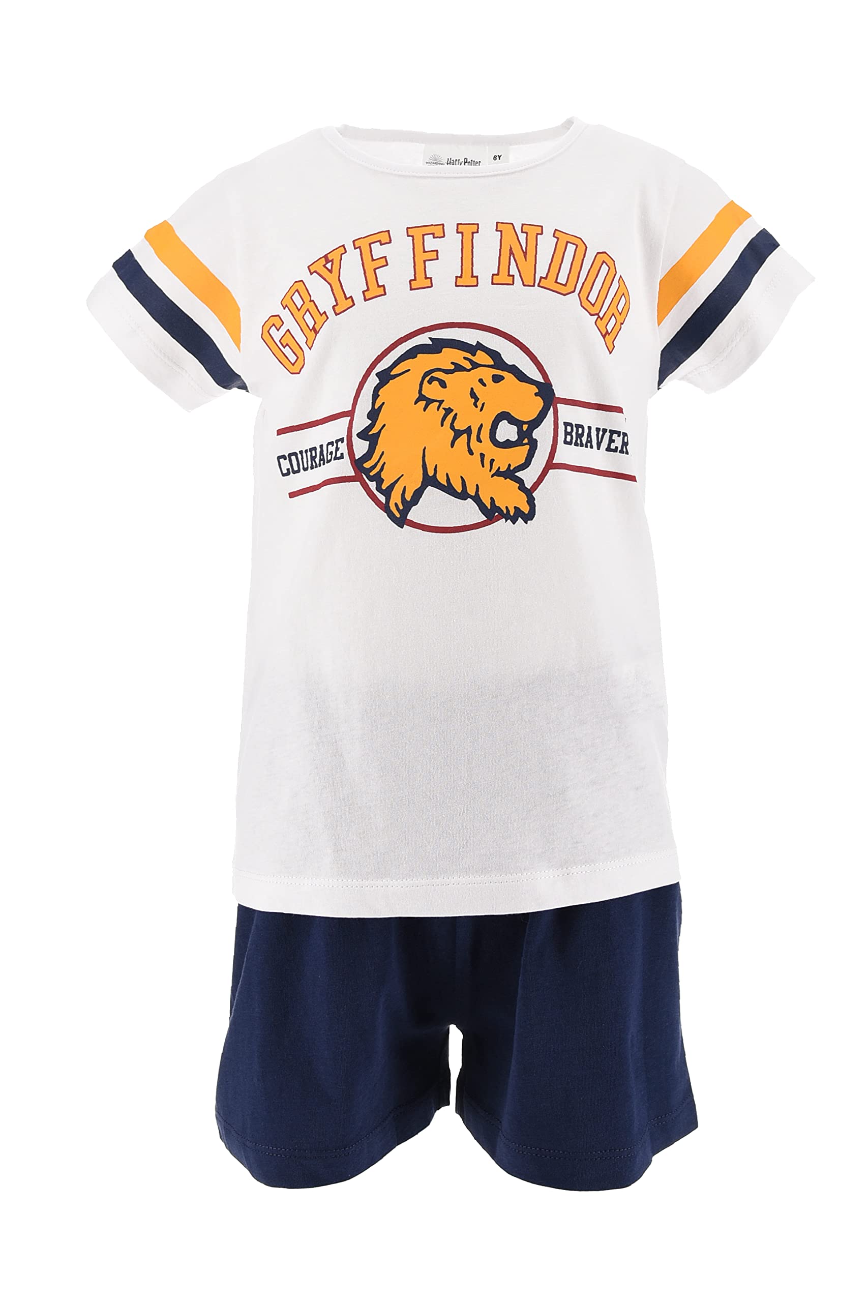 Harry Potter Jungen Kurz Pyjama Schlafanzug (Weiß,8 Jahre)