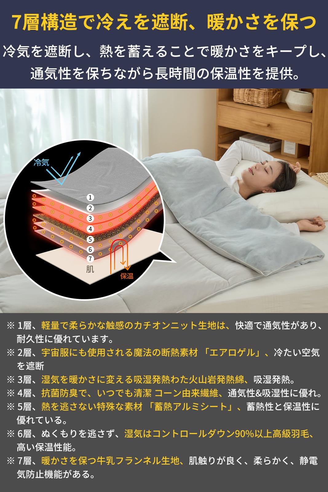 Amazon｜【最高級x深い眠り布団】 冬用 かけ布団 軽量 掛け布団 冬