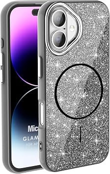 Microsonic Apple iPhone 16 K l f GlamGrip Luxe Siyah [iPhone 16 ile Uyumlu K l f - Siyah]