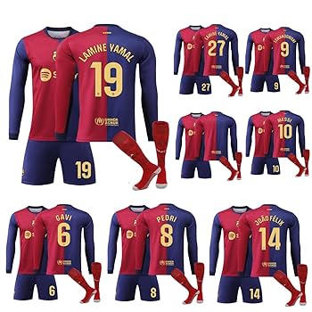 Amazon.co.jp: バルセロナ 24-25 ホーム 長袖 ユニフォーム 背