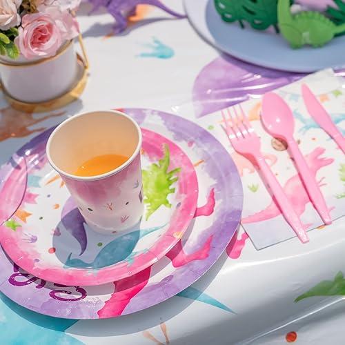 Miniatura 10 de Juego de suministros para fiesta de helados  Vajilla de fiesta de paletas de helado para niñas, niños, cumpleaños, baby shower, mantel desechable,