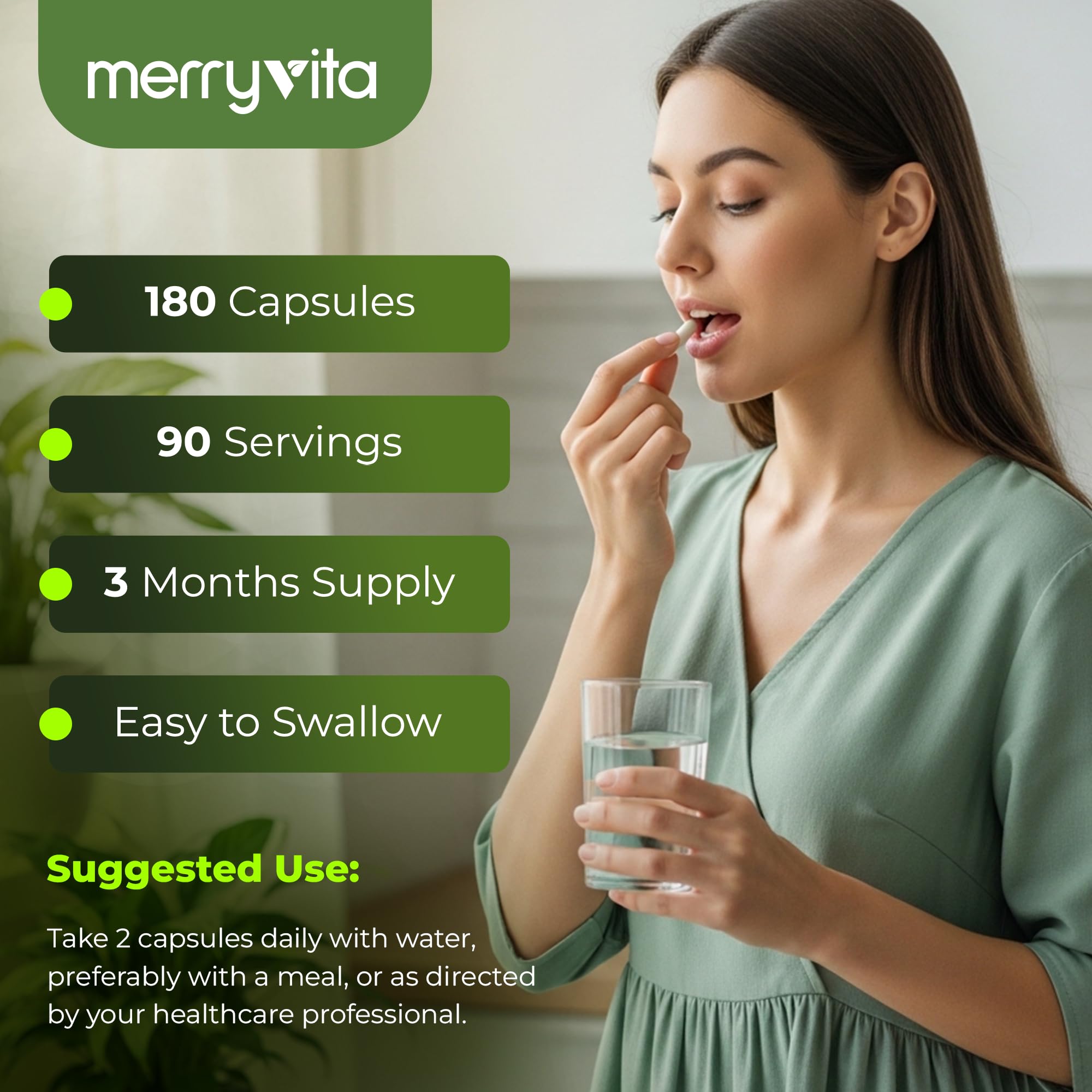 Organic Moringa Capsules – Moringa Oleifera Leaf Extract – Moringa Supplement – Maximum Potency Green Superfood – Immune & Antioxidant Support – Vegan, Non-GMO – Made in USA – 180 Capsules — Amazon image 3