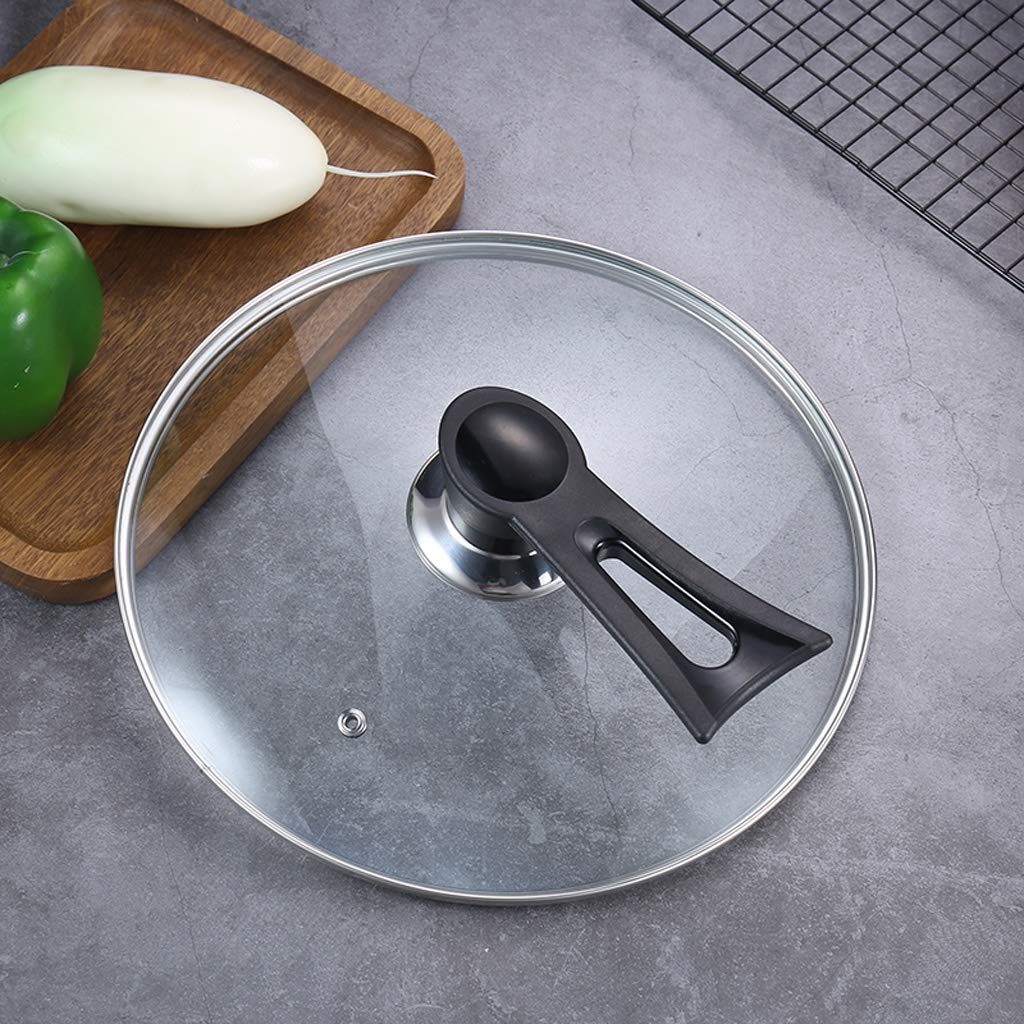 Coperchio,Coperchio in Vetro/Inox/Alluminio,Coperchi per pentole Coperchio per padella in vetro temperato Coperchio per padella per cottura a vapore Coperchio per padella trasparente per uso