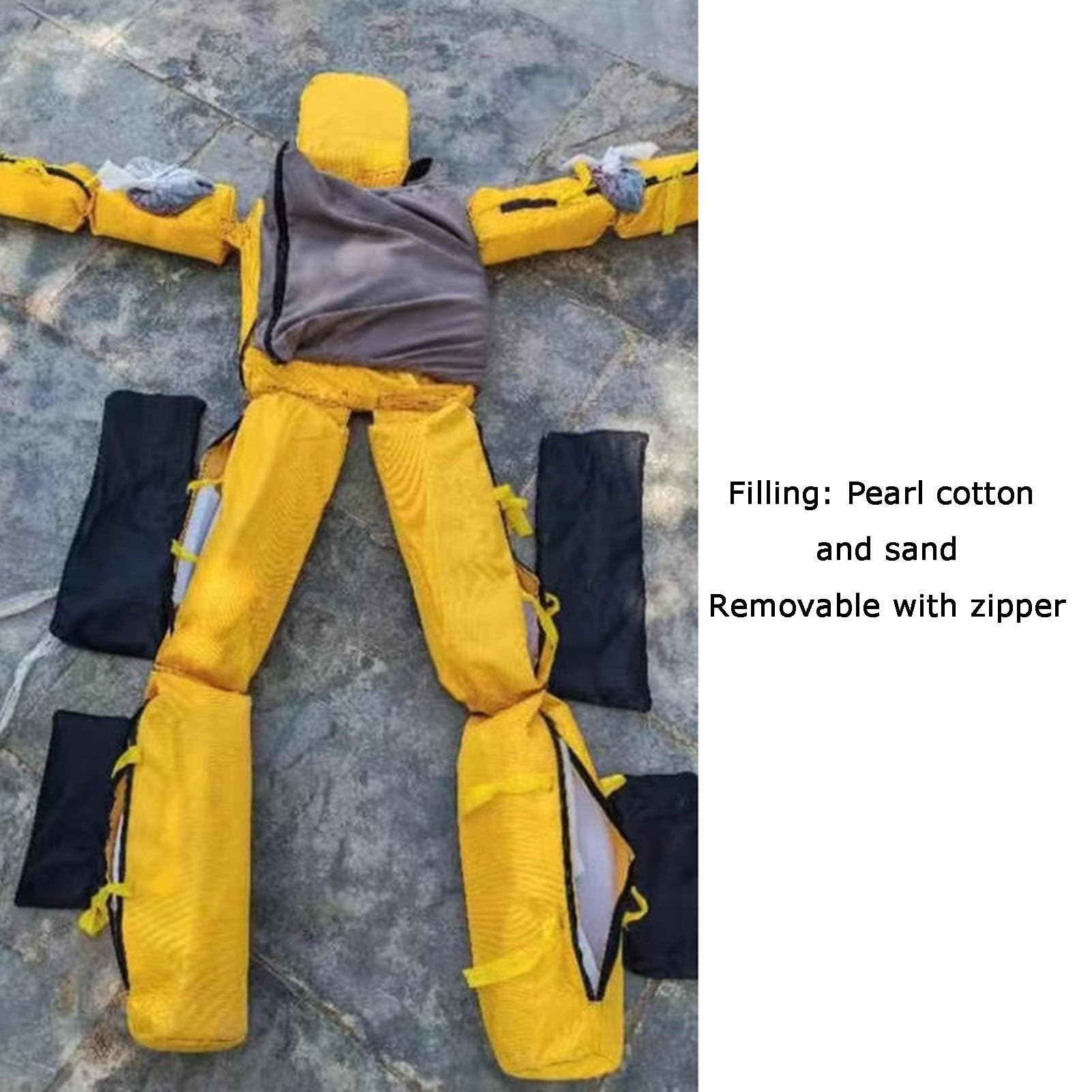Chupete de entrenamiento de rescate acuático, diseño extraíble para un fácil almacenamiento, esencial para escuelas de piscina y práctica de seguridad en el hogar