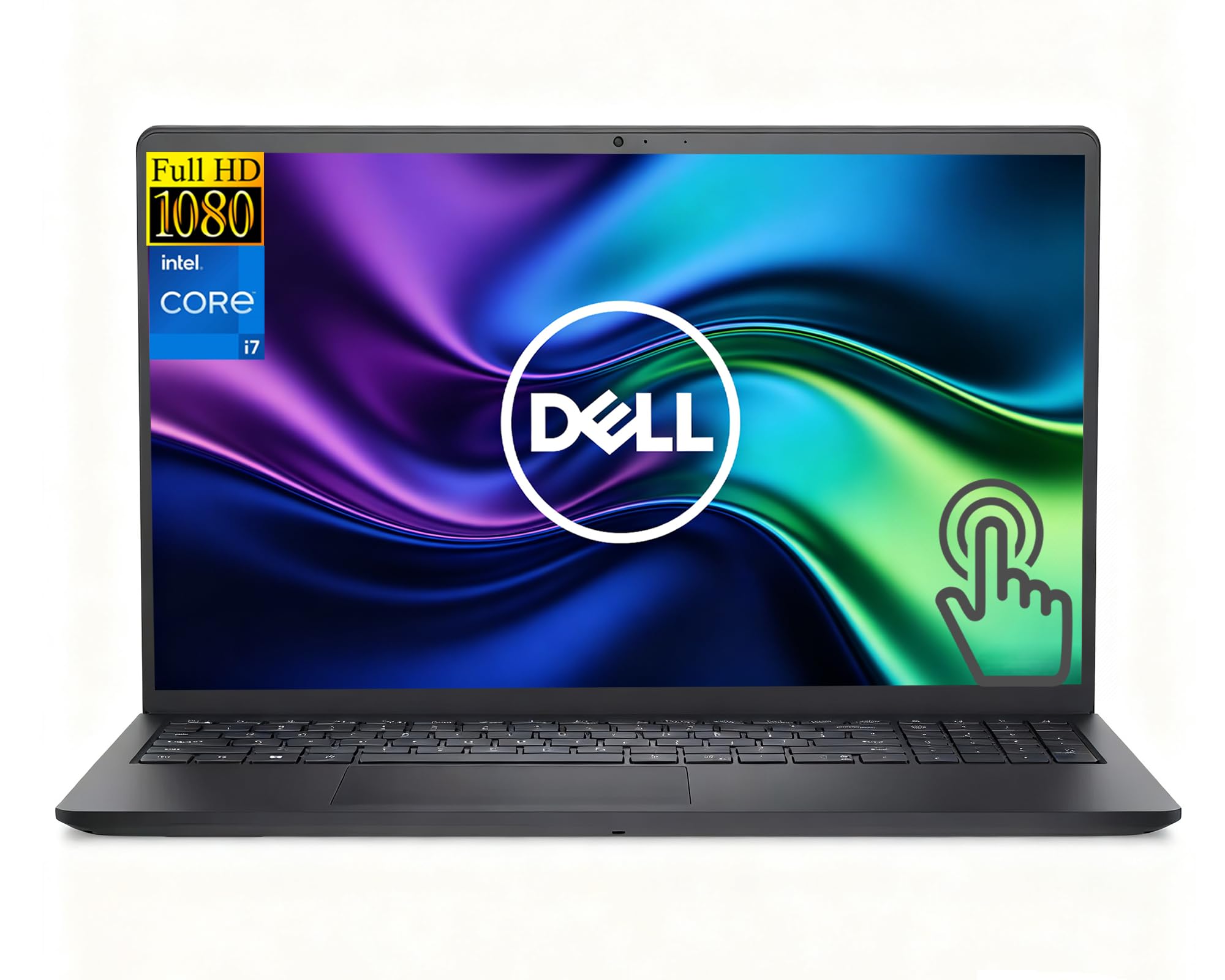 Customized Dell 15.6" FHD Touchscreen Laptop, i7 CPU, 16GB, 1TB, Windows 11 | | RAM Upgradable to 64GB | Storage Upgradable to 2TB | 220nit Anti-Glare FHD | Wi-Fi 6 | Retains Dell Warranty