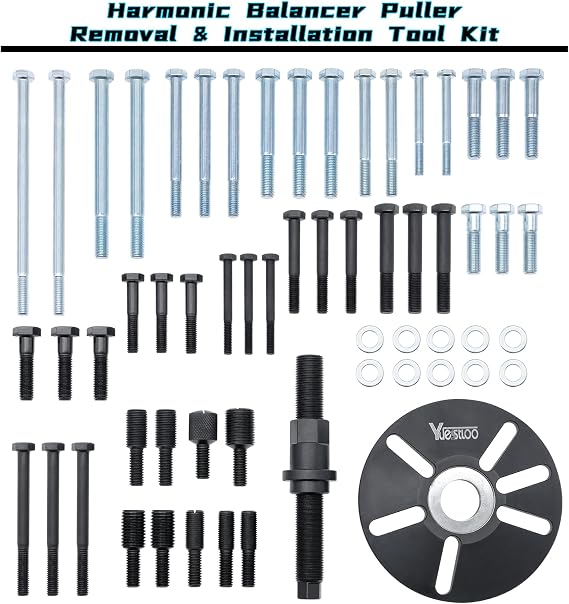 59 Pcs Harmonic Balancer Puller Removal & Installation Tool Kit
