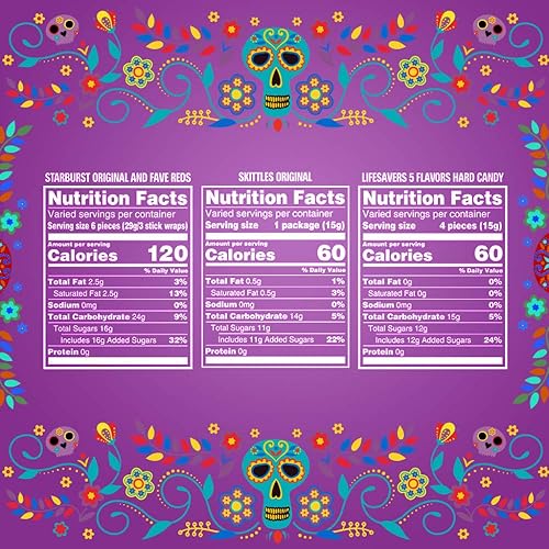 Miniatura 8 de SKITTLES, STARBURST Original & FaveRed, LIFE SAVERS - Surtido de caramelos masticables y duros envueltos individualmente a granel, bolsa de 44.07