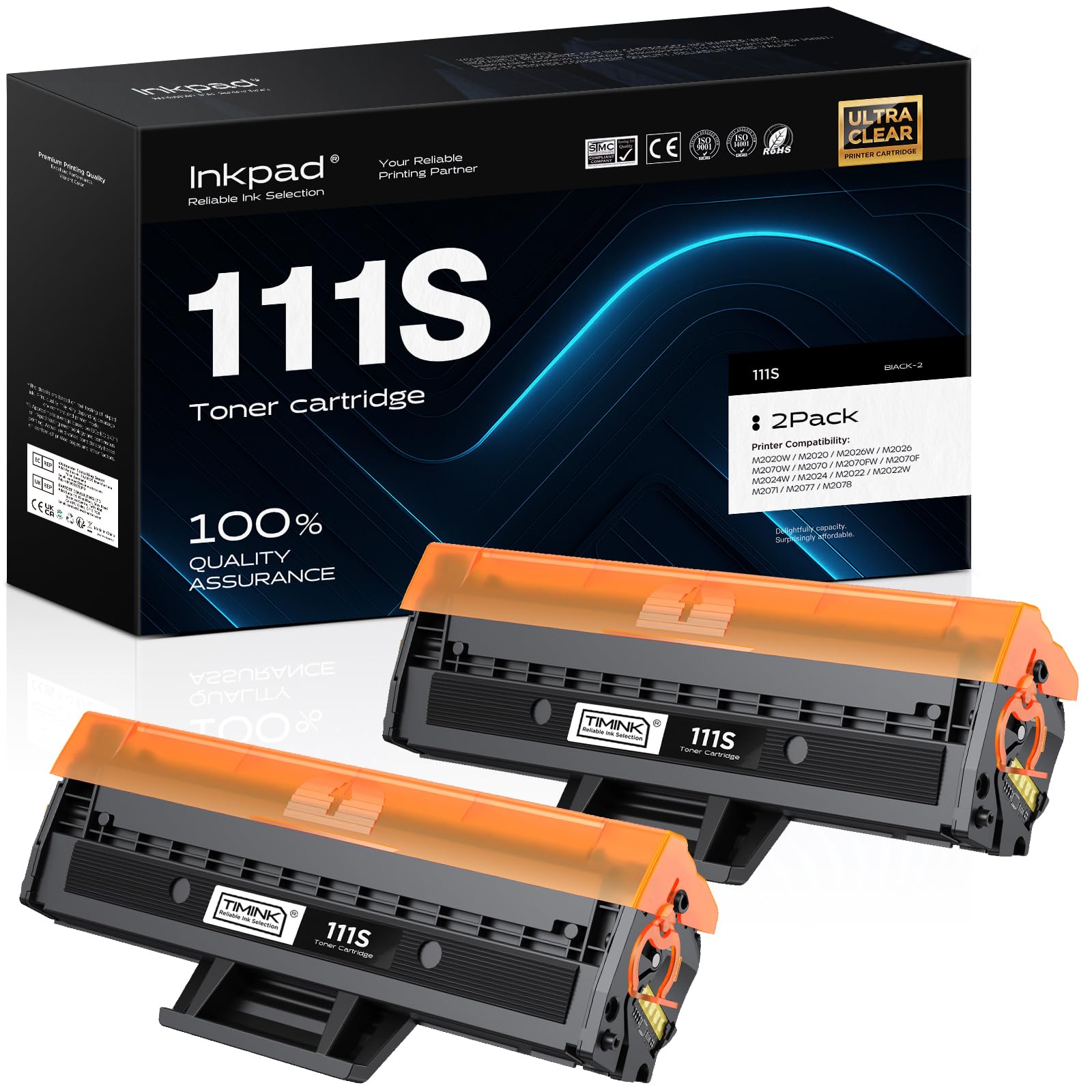 Toner laser iNKPAD 111s-2b Cartouche de toner compatible pour documents nets
